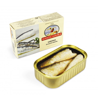 Sardinas en aceite vegetal